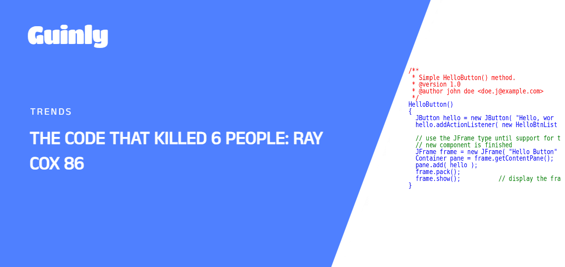 Featured Image of The Code That Killed 6 People: Ray Cox 86